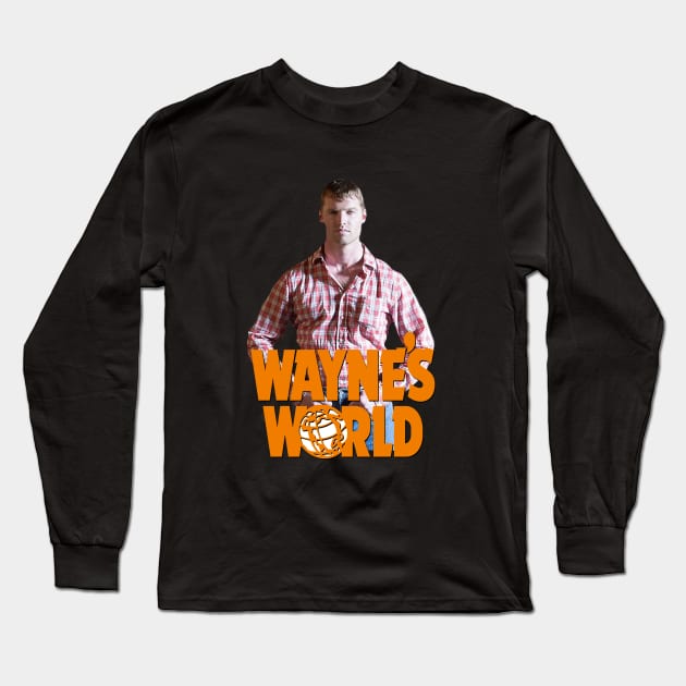 wrong waynes world Long Sleeve T-Shirt by jonah block